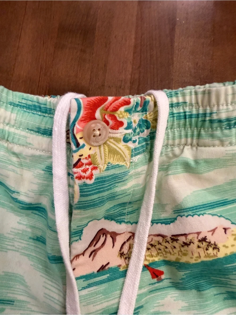 Polo by Ralph Lauren Mint Green Tropical Board Shorts
